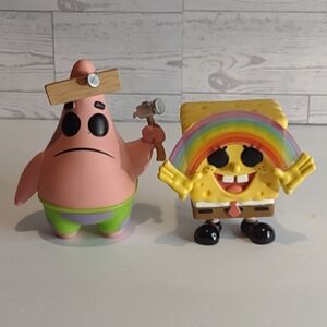 Funko Pop! vinyl figures of SpongeBob SquarePants and Patrick Star